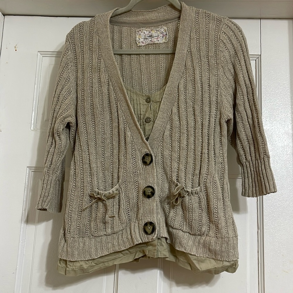 Next cardigan, Main part is 100% linen, size 16